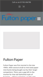 Mobile Screenshot of fultonpaper.co.uk